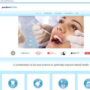 Корпоративный сайт комплексной стоматологии "Perfect Smile"